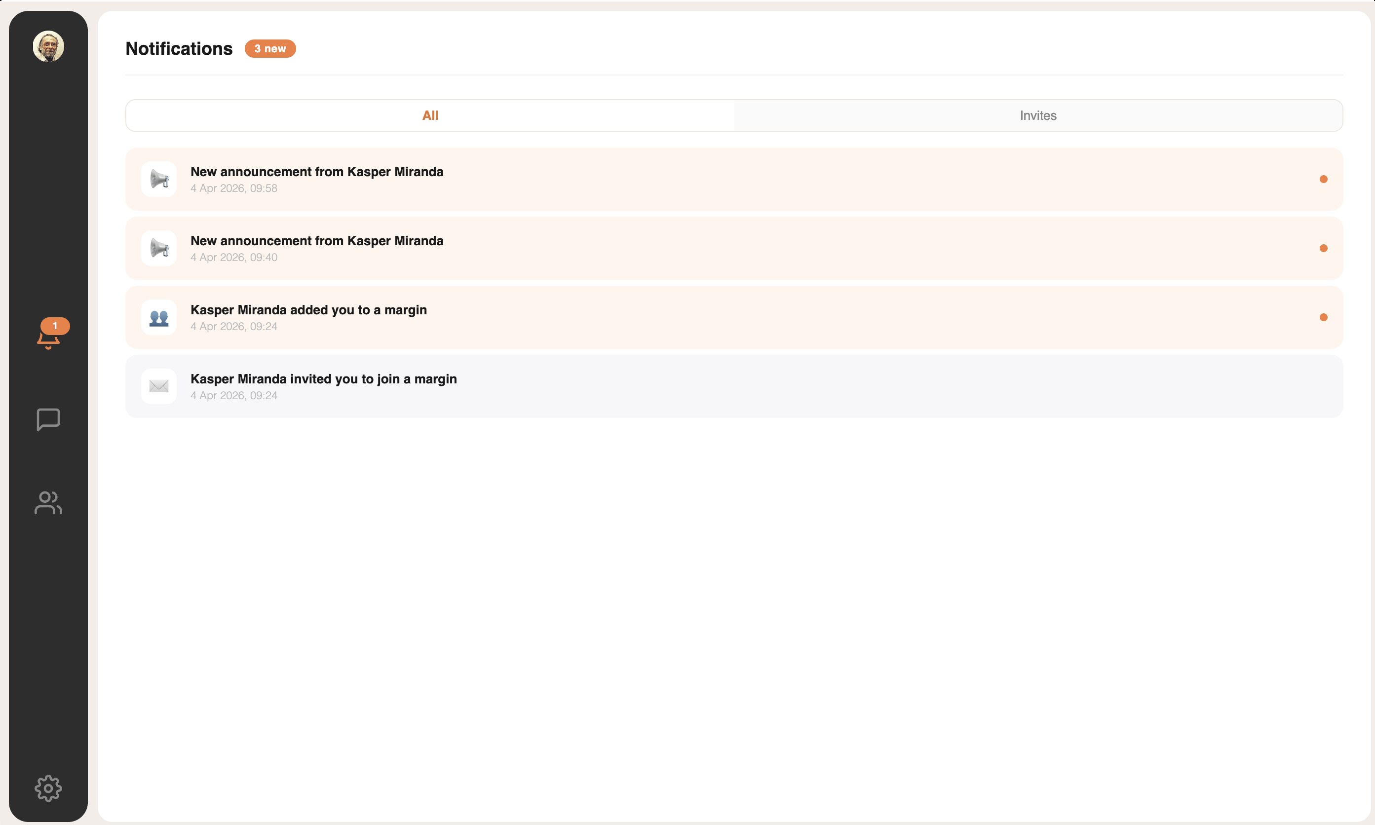 Margin app screenshot 3